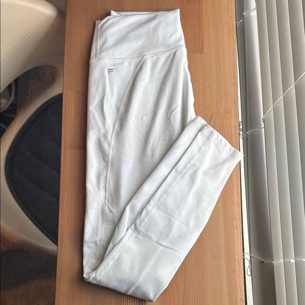 Fabletics White High-Waisted Leggings